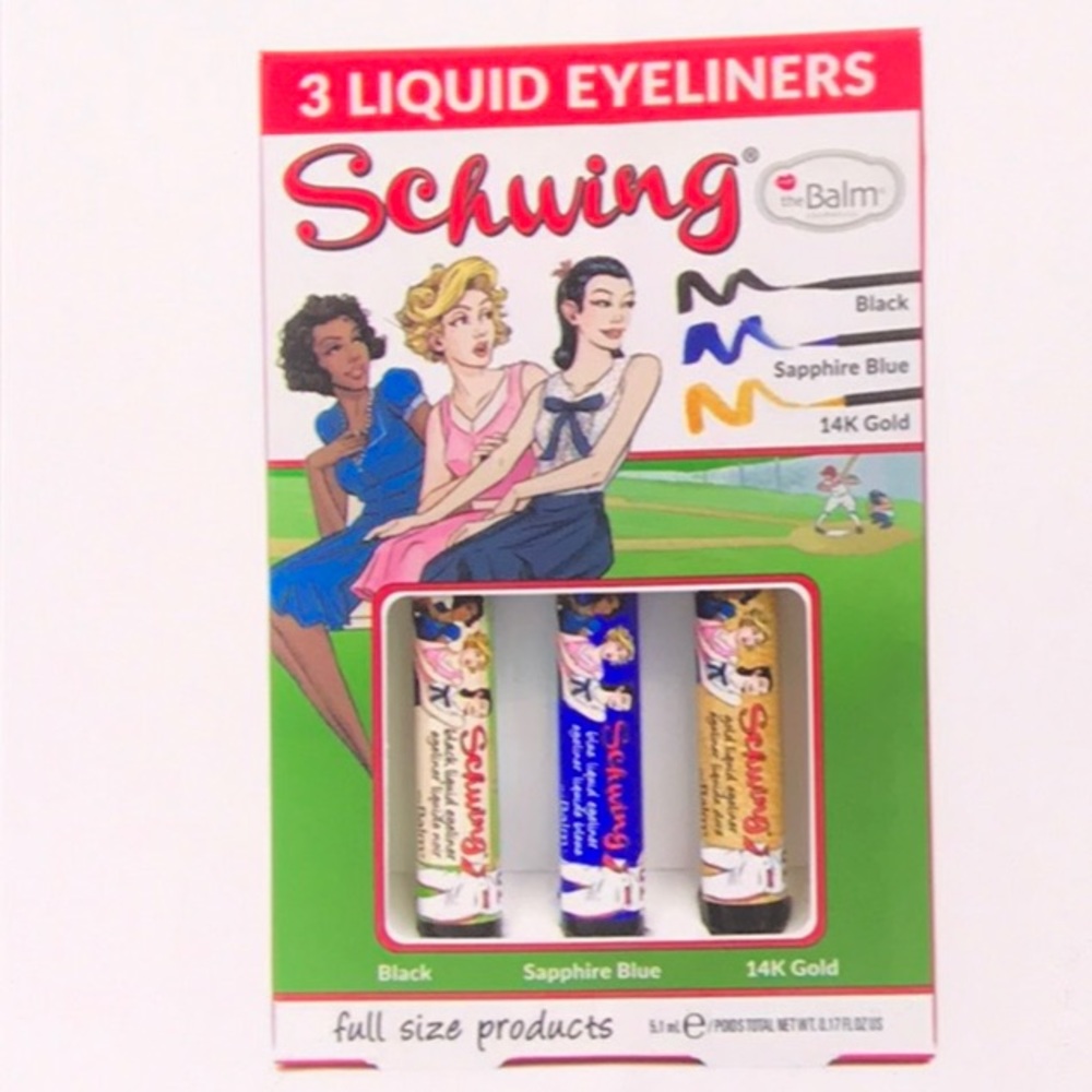 Schwing liquid 3 pc eyeliner set